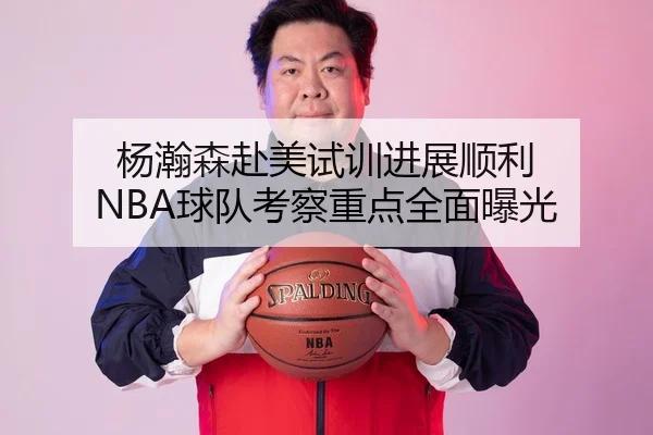 杨瀚森赴美试训进展顺利 NBA球队考察重点全面曝光